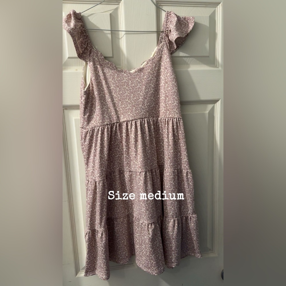 Purple floral dress